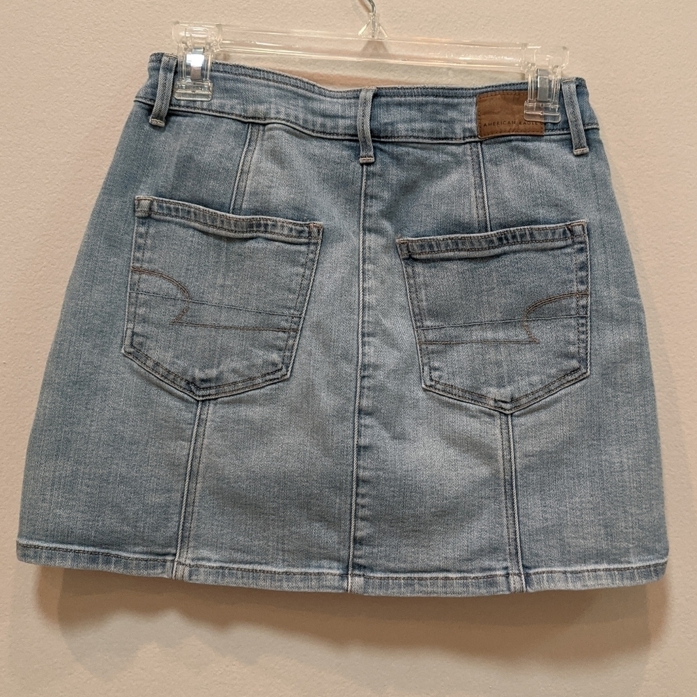 American Eagle Super Stretch Denim Skirt Size 2 - Picture 5 of 7